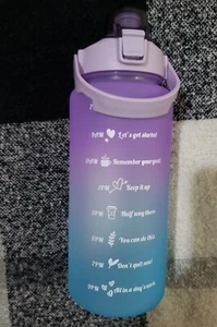 2 Liters Water Bottle Motivational Drinking Bot...2000ml 1pack - Picture 1 of 4