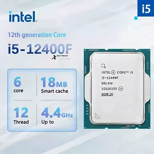 CPU Intel Core i5-12400F - 6 núcleos 2,5 GHz 12ª generación Alder Lake LGA 1700 65 W - Imagen 1 de 2