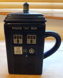 Official Dr Who Tardis Mug (with Lid) / ZEON - 2004 / See Description - Picture 1 of 12