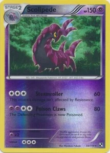 Pokemon - Scolipede - 54/114 - Rare - Reverse Holo - Black and White - NM - Picture 1 of 1
