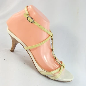 Unisa Y2K Pumps Heels Beige Leather Made In Spain Size 7.5 US - Picture 1 of 6