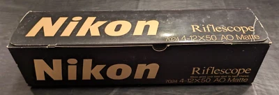 ☑️ CAJA solo para mira telescópica Nikon 4-12x50 mm AO Matter SOLO CAJA VACÍA, ¡Se envía hoy! Foto 1 de 4