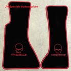 Autoteppich Fumatten Floor Mats fr Chevrolet Corvette C4 ab 84' Punisher rot 