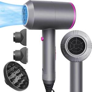 2000W Ionic Hair Dryer,2 Speeds and 3 Heat Settings Blow Dryer with Diffuser and - Picture 1 of 6