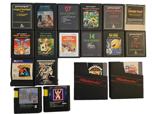 Bulk Atari/Nintendo/Sega Video Game lot - good condition, tested & working - Picture 1 of 3
