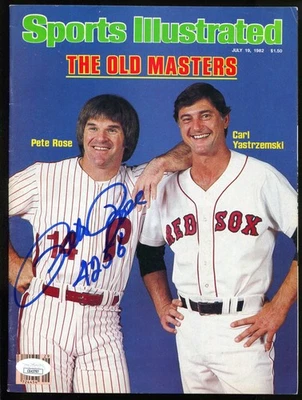 PETE ROSE SIGNED 1982 SPORTS ILLUSTRATED MAGAZINE AUTO AUTOGRAPH JSA COA - Image 1 of 2
