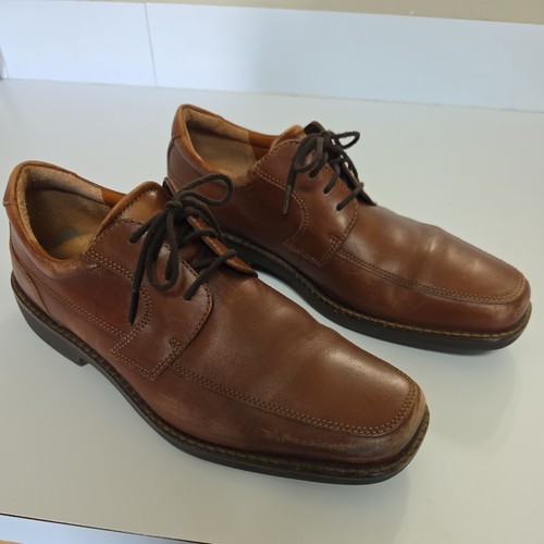 Mocassini Ecco Seattle da uomo taglia 44 US 10 10 5 scarpe eleganti in pelle marrone