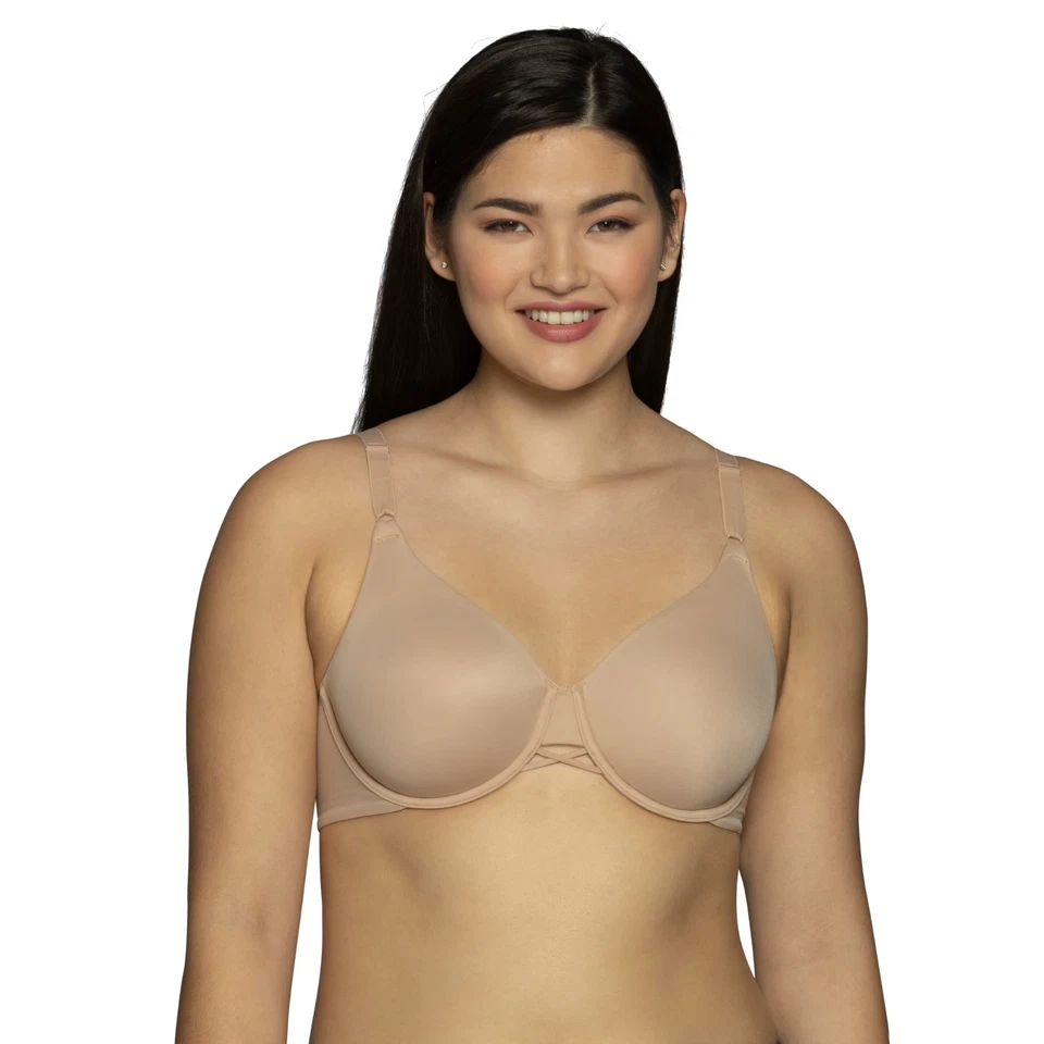 Sujetador con aros Vanity Fair Radiant para mujer 2 capas espalda y alisado lateral 38DDD Foto 1 de 1