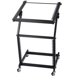 9U DJ Mixer Stand Rack Mount Stage Cart Music Equipment Studio Party Show - Picture 1 of 12