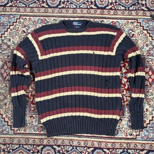 Vintage 90s Polo Ralph Lauren Knit Sweater Size XL Multicolor Vtg  - Picture 1 of 7