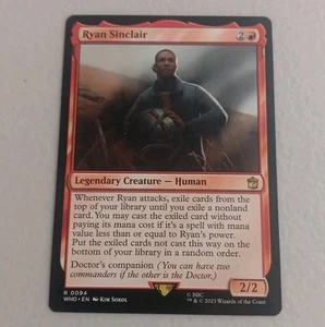 Ryan Sinclair - Doctor Who Commander Magic The Gathering Casi Nuevo  - Imagen 1 de 2