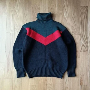 Vintage Polo Ralph Lauren Turtleneck Ski Patch Sweater L - Picture 1 of 24