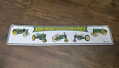 John Deere Road Metal Street Sign 24” X 5” Green Yellow Tractors - Image 1 of 4
