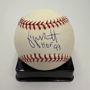 GEORGE BRETT SIGNIERT/AUTO'D RAWLINGS OFFIZIELLER MAJOR LEAGUE BASEBALL HOF 99 - MLB - Bild 1 von 9
