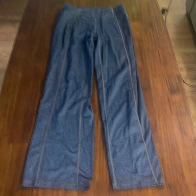 Pantalones deportivos de yoga PrAna Julia para mujer. Talla pequeña.  gris con costuras marrones Foto 1 de 4