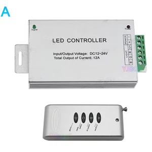DC 12V-24V 12A Module Dimmer RPG LED Controller With 4 Key RF Wireless Remote - Picture 1 of 5