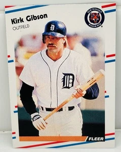 1988 Fleer Kirk Gibson Baseball Card #55 Mint FREE SHIPPING - Picture 1 of 2