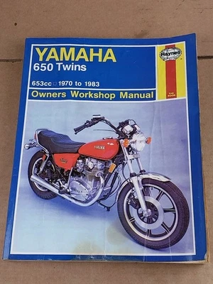 Yamaha 650 Twins manual de taller para propietarios 1970-1983 Haynes Foto 1 de 4