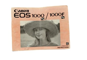Canon EOS 1000N/1000F N Original Manual -Good Condition- Free Post in UK - Picture 1 of 2