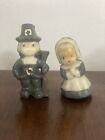 Vintage 3-3 1/2' Tall Gurley Thanksgiving Holiday Pilgrim Candles Set of 2 Unlit