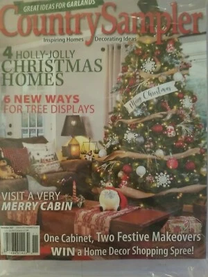 Country Sampler Holly Jolly Christmas Homes ~Great ideas for Garlands  11/21 M18 Foto 1 de 2