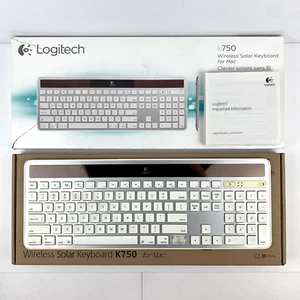 Pour pièces - Clavier sans fil Logitech K750 Mac OS | Blanc argenté | Sans dongle - Photo 1/16