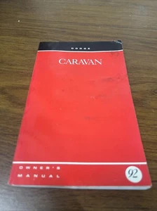 Dodge Caravan 1992 manual del propietario original OEM instrucciones de usuario - Imagen 1 de 3