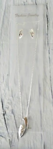 Jewelry Sets Women Necklace & Earrings Set Wedding Silver Crystal Accessories - Picture 1 of 6