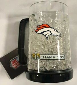 NFL Denver Broncos Super Bowl 50 Champions 16oz Crystal Freezer Mug - Picture 1 of 1