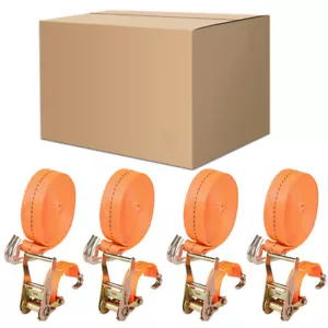 4PCS Spanngurte mit Ratsche und Haken Zurrgurte 4m 1000kg TÜV GS Ratschengurte - Bild 1 von 13