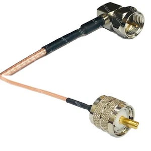 RG316 F MALE ANGLE to PL259 UHF Male RF Cable FAST-SHIP LOT - Picture 1 of 1