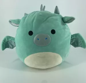 Squishmallow Miles the Dragon Aqua 12" Plush RARE - Picture 1 of 7