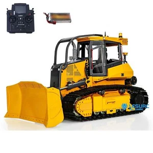 LESU 1:14 RC Hydraulisch Schwarz Tracked Bulldozer Aoue 850K Sound PL18EVLite Radio - Bild 1 von 10
