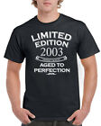 21st Birthday Gifts Year 2003 21 Years Old Present Mens T Shirt Limited Edition