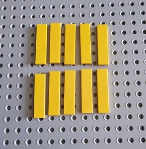 LEGO azulejo azulejo placa 1x4 liso 10 piezas amarillo azulejo ladrillo 2431 A037 - Imagen 1 de 1