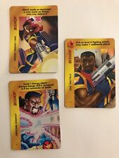 BISHOP 3 card set : Marvel OVERPOWER 1995 CCG; 3 powers