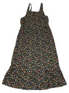Old Navy Flowers Shoulder Straps Black & Colorful Dress Toddler Kids Size XS (5) - Picture 1 of 3