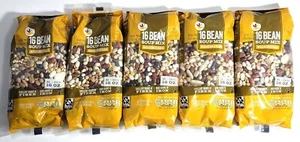Five 1lb (16 oz) bags of 16 Bean Soup Mix Giant Brand - Picture 1 of 3