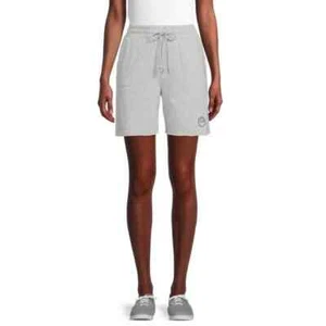 No Boundaries Women Jrs. Knit Bermuda Shorts Gray LOVE 3X(21) #MOD - Picture 1 of 2