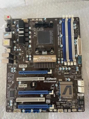 ASRock 970 Extreme4 AMD 970 AM3+ Desktop ATX Desktop Motherboard DDR3 Mainboard - Image 1 of 3