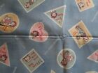 Raggedy Ann & Andy Stamp Design Cotton Fabric Sold by 1/2 yard LECIEN japan