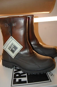 NIB  FRYE Men's Alaska Pull On Rain Boot Whiskey Multi 10 M  Leather STYLE 86162 - Picture 1 of 12