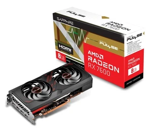 SAPPHIRE PULSE RADEON RX 7600 GAMING 8GB GDDR6 Grafikkarte 11324-01-20G VD850 - Bild 1 von 8