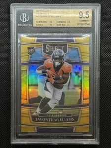 2021 Select Prizm Gold Javonte Williams 10/10 BGS 9.5 GEM MINT - Picture 1 of 2