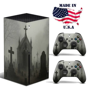 Xbox Series X Console & Controller Vinyl Skin Wrap – Cemetery - Picture 1 of 4