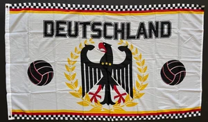 Alemania Águila Bandera Bandera 150x90 Bandera Mundial EM Fútbol #550 - Imagen 1 de 2