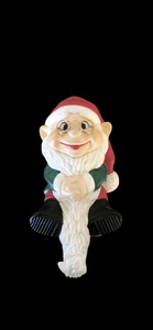 Watkins Babbo Natale Elfo Gnomo Scaffale Sitter Piccolo Porta Calze Natale Barba Lunga - Foto 1 di 7