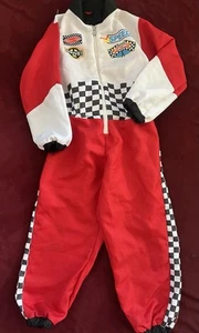 Melissa & Doug Race Car Driver Costume Boys Racing Suit Only Size 3-6 Red NEW - Picture 1 of 5