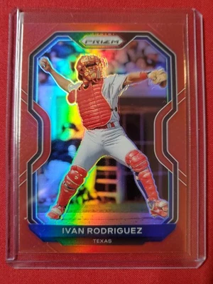 2021 Panini Prizm - Ivan Rodriguez #2 Red Prizm - Image 1 of 2