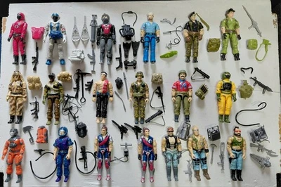 Gi Joe Vintage Hasbro Series 4 1985 Action Figure Lot Accessories RAH 80's RARE - Image 1 of 4